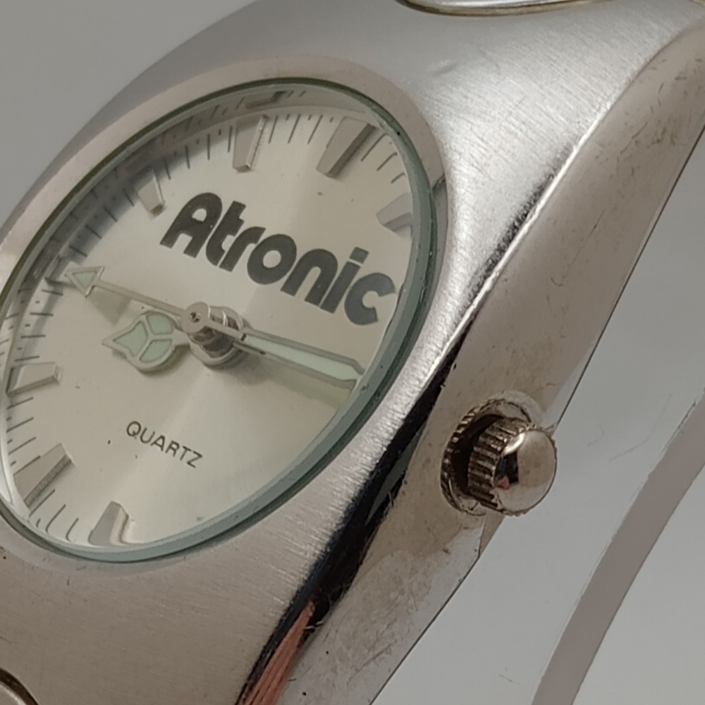 Atronic STAR Line 89320 Watch Graphic Dial Stainless Steel New Battery Rare - Picture 5 of 12